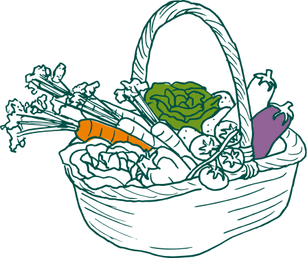 Illustration panier maxi format