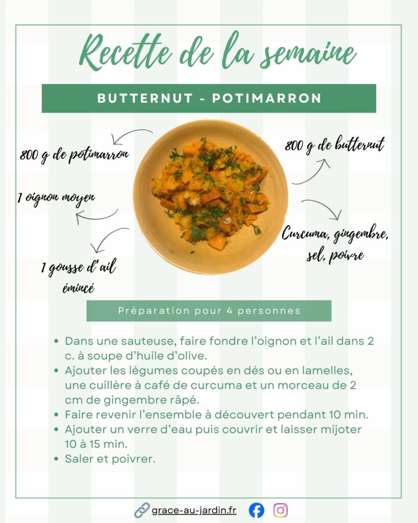 Butternut & Potimarron sautés aux épices
